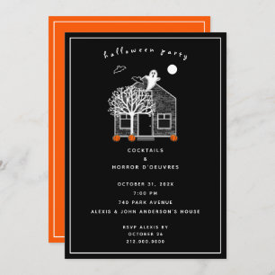 Invitation de la fête d'Halloween