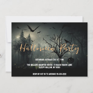 Invitation de la fête d'Halloween