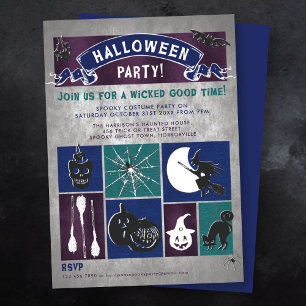 Invitation de la fête d'Halloween