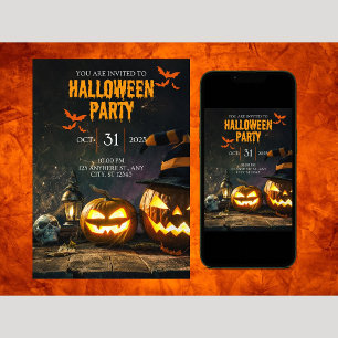 Invitation de la fête d'Halloween