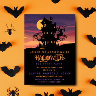 Invitation de la fête d'Halloween