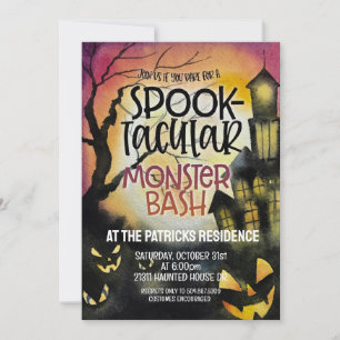 Invitation de la fête d'Halloween