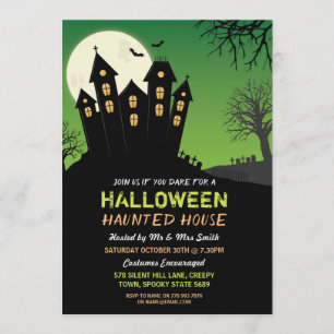 Invitation de la fête d'Halloween