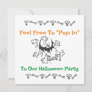 Invitation de la fête d'Halloween