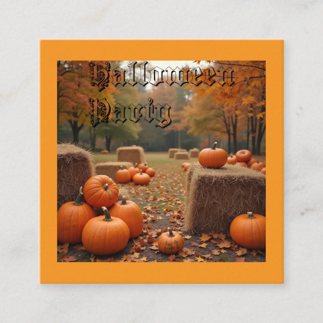 Invitation de la fête d'Halloween (Devant)