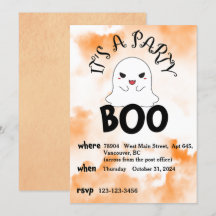 Invitation de la fête d'Halloween