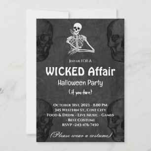 Invitation de la fête d'Halloween