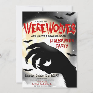 Invitation de la fête d'Halloween