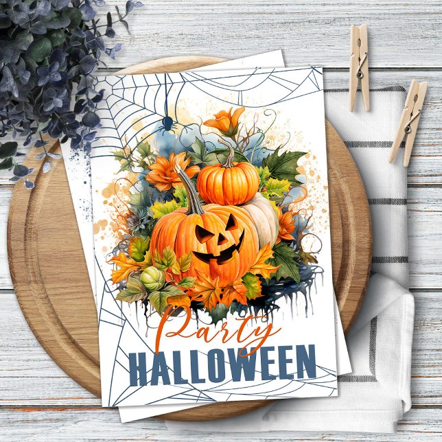 Invitation de la fête d'Halloween avec Citrouilles (Créateur téléchargé)