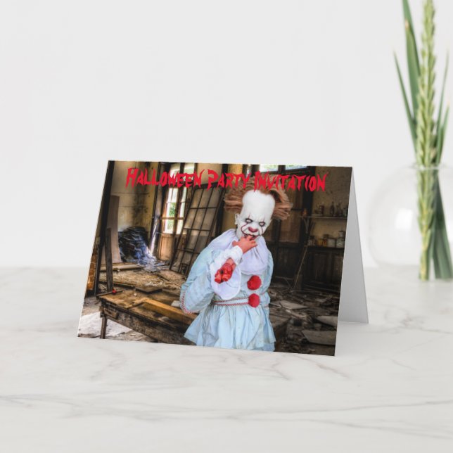 Invitation de la fête d'Halloween. Carte (Devant)