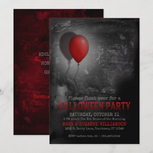 Invitation de la fête d'Halloween déplaisante