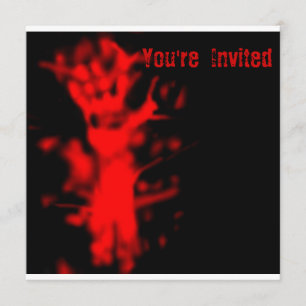 Invitation de la fête d'Halloween du sang
