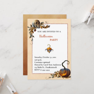 Invitation de la fête d'Halloween éffrayante