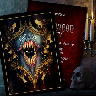 Invitation de la fête d'Halloween éffrayante