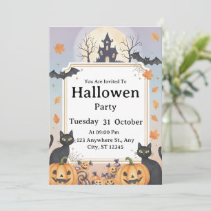 Invitation de la fête d'Halloween éffrayante Tex