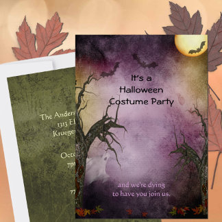 Invitation de la fête d'Halloween Ghoost