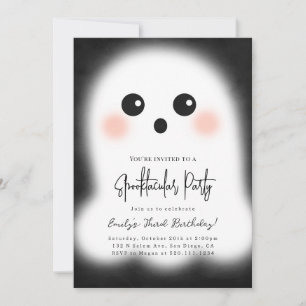 Invitation de la fête d'Halloween Ghost Cute