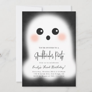 Invitation de la fête d'Halloween Ghost Cute