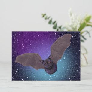 Invitation de la fête d'Halloween KiniArt Bat