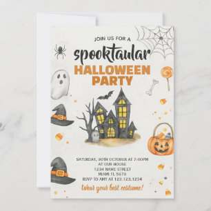 Invitation de la fête d'Halloween Trick ou Treat C