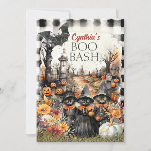 Invitation de la fête d'Halloween vintage