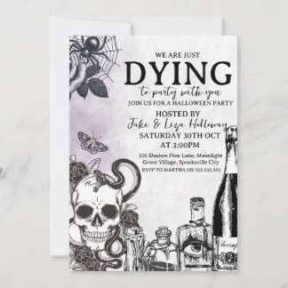 Invitation de la fête d'Halloween vintage