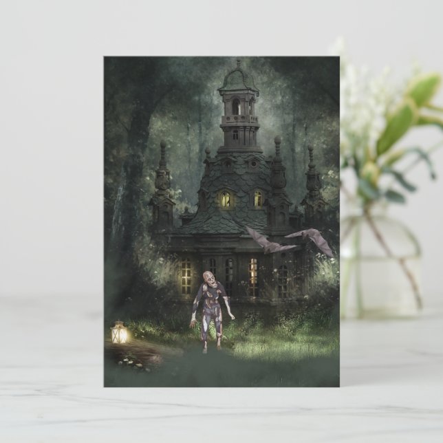 Invitation de la fête d'Halloween Zombie (Debout devant)