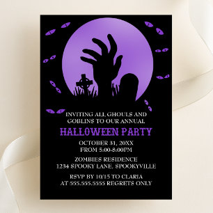 Invitation de la fête d'Halloween Zombie