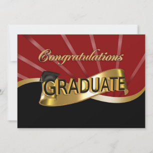 Invitation de la fête d'obtention du diplôme
