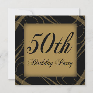 invitation de la fête du 50e anniversaire