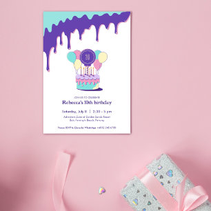 Invitation de la fête du bonbon de coton