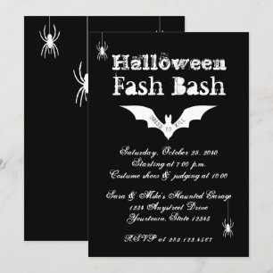 Invitation de la fête du costume d'Halloween