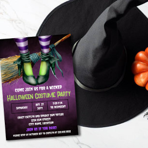 Invitation de la fête du costume d'Halloween