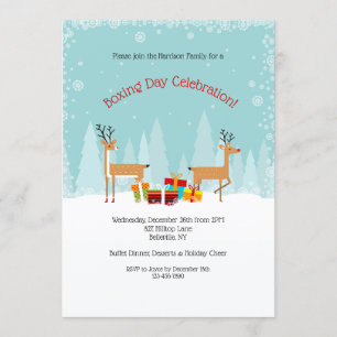 Invitation de la fête du jour de la boxe