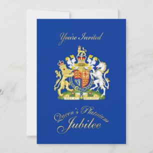 Invitation de la fête du jubilé de la Reine Platni