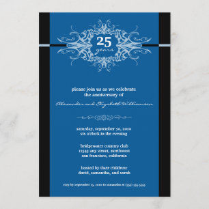 Invitation de la fête du Nouveau Anniversaire (ble
