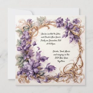 Invitation de la fête du Nouvel An