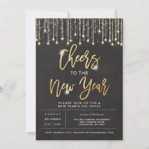 Invitation de la fête du Nouvel An