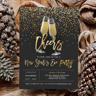 Invitation de la fête du Nouvel An