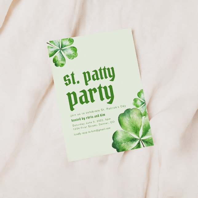 Invitation de la fête du Patty Day de St. Patrick (Créateur téléchargé)