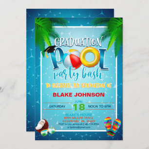 Invitation de la fête du pool de diplômés