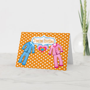 Invitation de la fête du pyjama