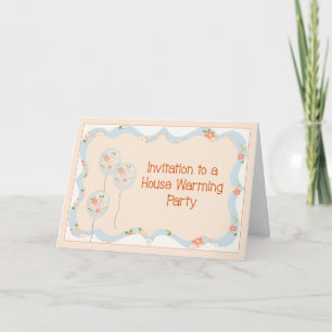 Invitation de la fête du réchauffement de la maiso