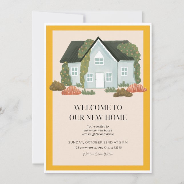 Invitation de la fête du réchauffement du foyer, I (Devant)