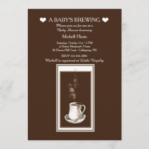 Invitation de la fête du thé (ou café)