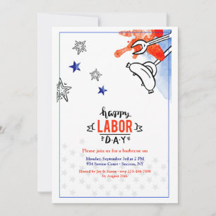 Invitation de la fête du travail BBQ 2