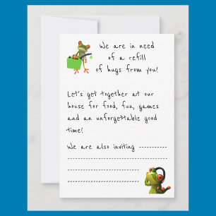 Invitation de la fête "Nous avons besoin de plus d