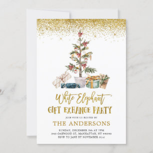 Invitation de la fête White Elephant