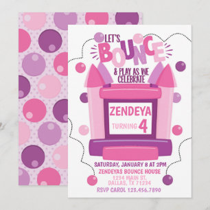 Invitation de la Fille Bounce House