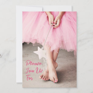 Invitation de la Fille en Pink Tutu
